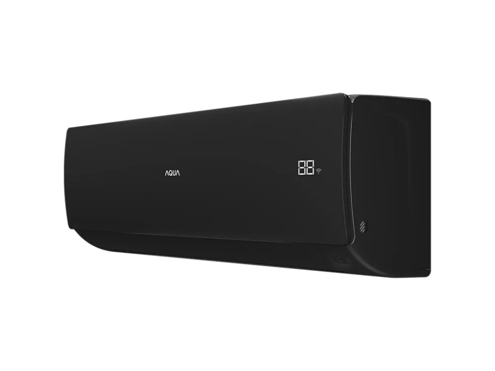 AQUA Towada AQI-25FIS1/R3-B — чёрный внутренний блок, вид сбоку